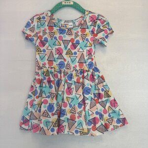 Dotdotsmile Dress Size 6/12 Months Multicolor Triangle Party Print New with Tags